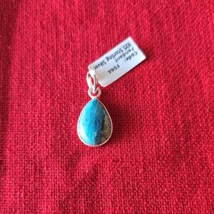 925 Sterling Silver~Mexican Turquoise Pendant